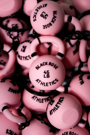 Pink Dumbbell Key Chain